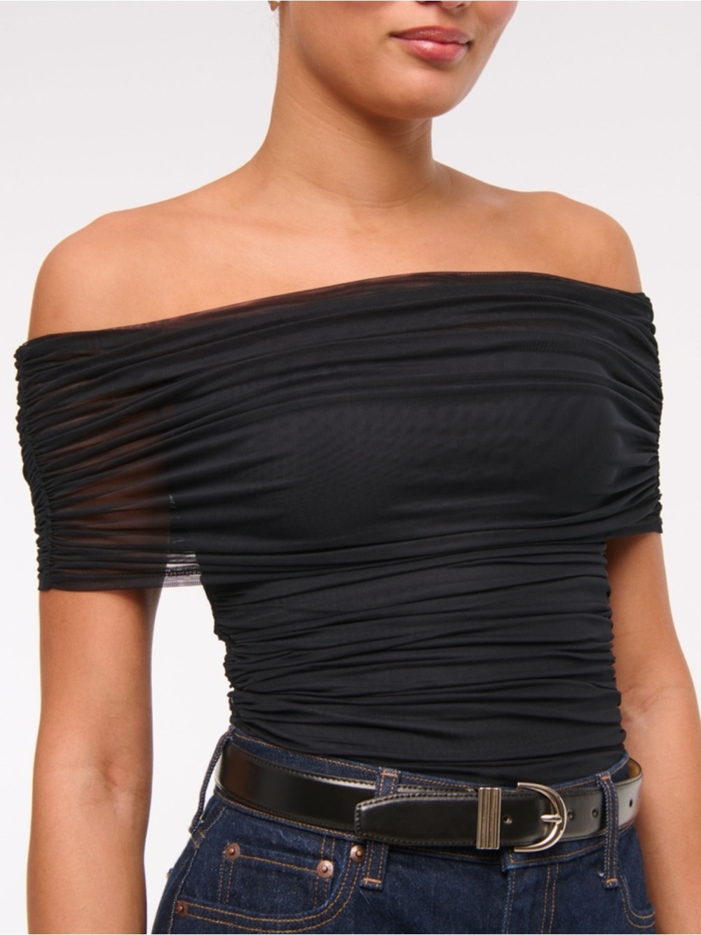Black Off-Shoulder bodysuit